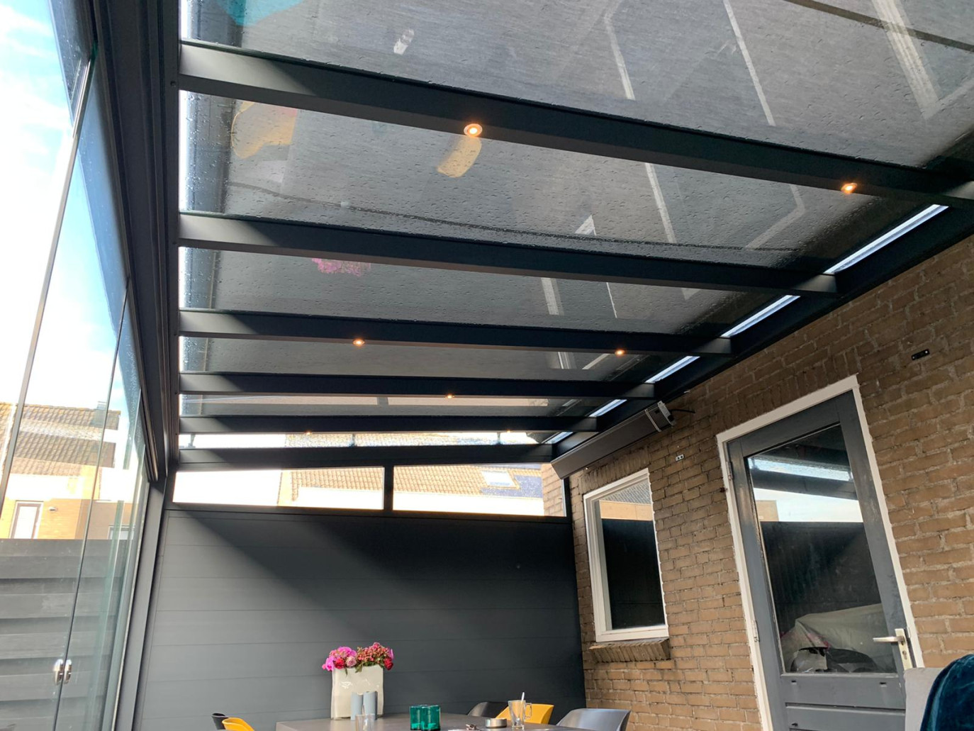 Aluminium Veranda met Zonwering